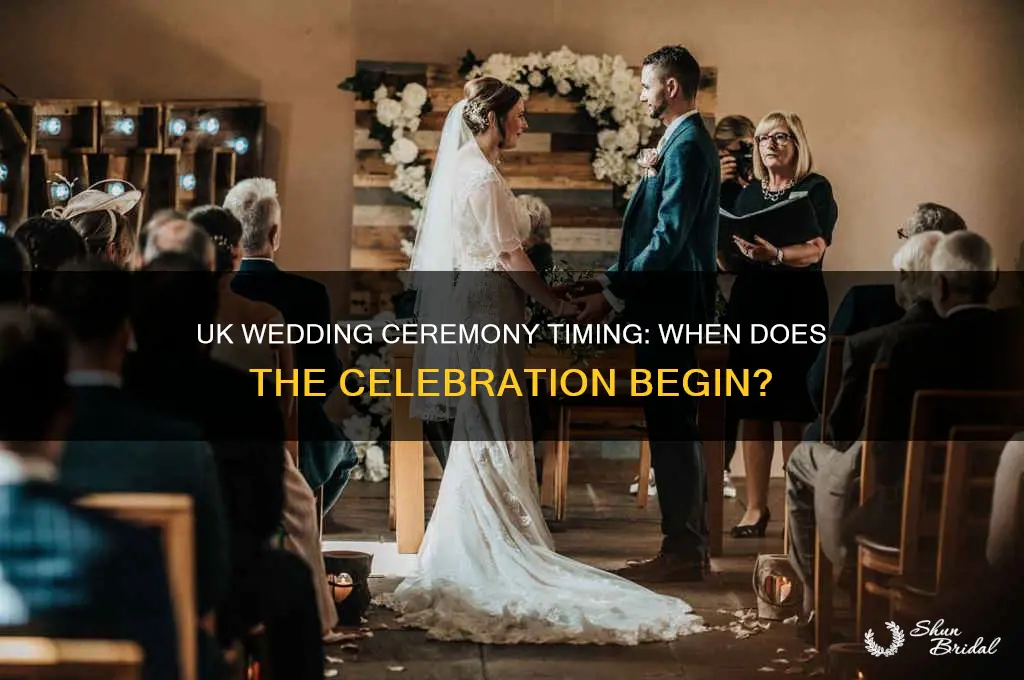 what time iscthe wedding ceremony in uk