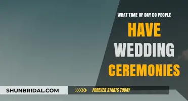 Best Time for Wedding Ceremonies: Morning, Afternoon, or Evening?