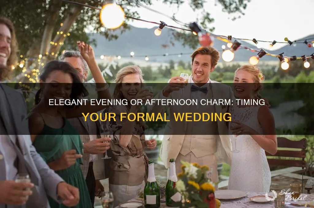 what time of day is a formal wedding