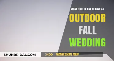 Perfect Timing: Ideal Hours for a Stunning Outdoor Fall Wedding
