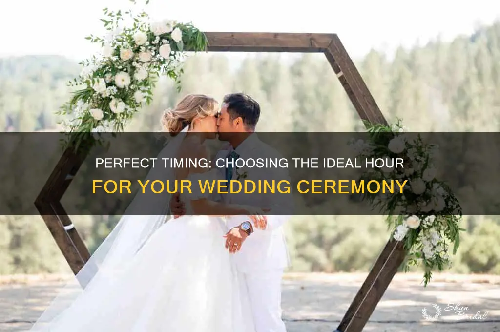 what time of day to have wedding ceremony