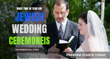 Best Time for Jewish Wedding Ceremonies