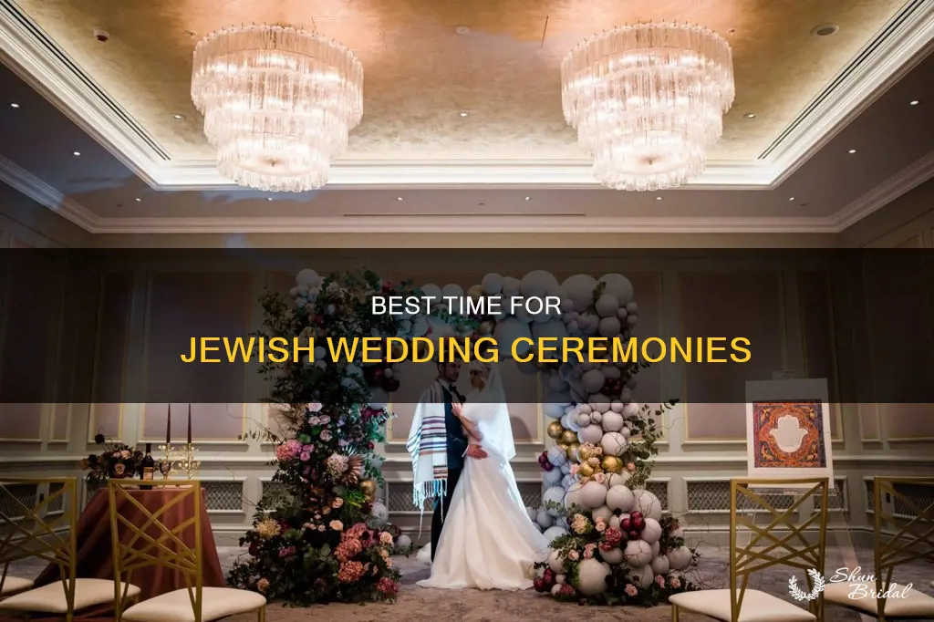 what time of year are jewish wedding ceremoneis