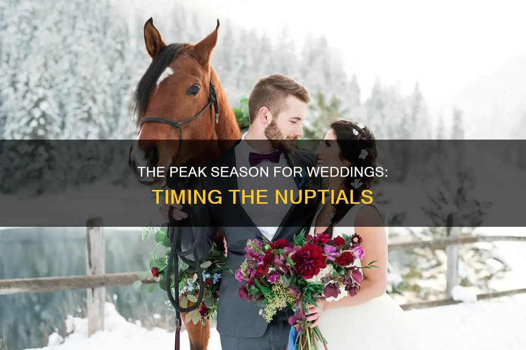 what time of year do most weddings happen