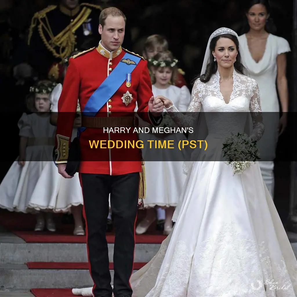 what time pst is wedding of prince harry and megan