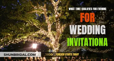 Evening Wedding Invitation Etiquette: What Time Should You Set?