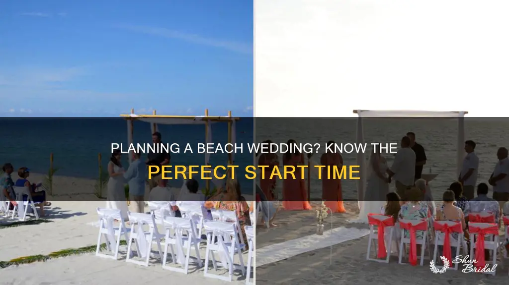 what time should a beach wedding start