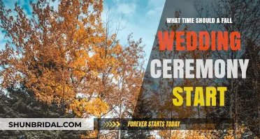 Perfect Timing: Ideal Start Times for Your Fall Wedding Ceremony