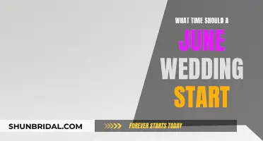 June Wedding Start Times: What's the Best Hour?