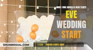 Planning a New Year's Eve Wedding? Start at This Time