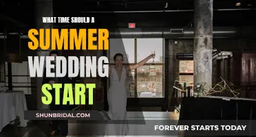 Summer Wedding Start Times: What's the Best Hour?