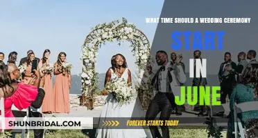 Perfect June Wedding Ceremony Start Times: Tips for a Summer Celebration