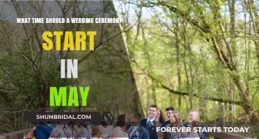 Perfect May Wedding Ceremony Start Times: Tips for Ideal Timing