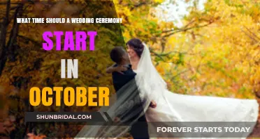 Perfect October Wedding Ceremony Start Time: Tips for Timing Your Big Day