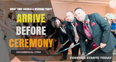 Perfect Timing: When Should the Wedding Party Arrive Before the Ceremony?