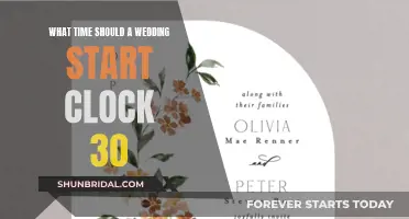 The Ideal Wedding Start Time: 30 Minutes Past the Hour