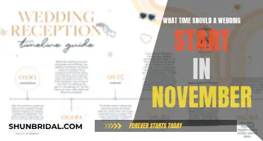 Planning a November Wedding: What Time to Start?