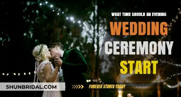 Perfect Timing: Ideal Evening Wedding Ceremony Start Times Explained