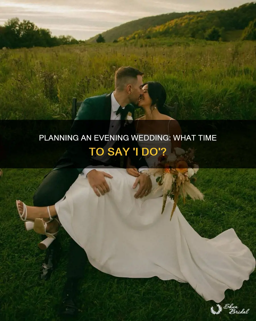 what time should an evening wedding start