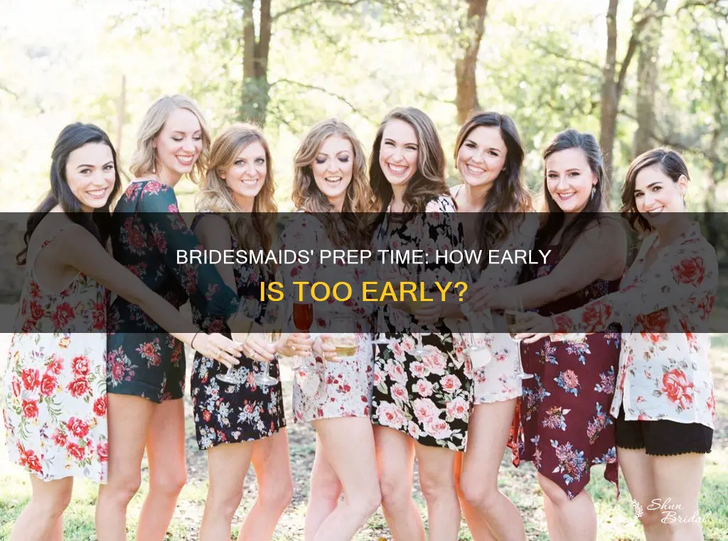 what time should bridesmaids get ready