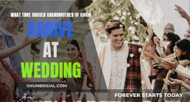 Grandmother of the Groom: Arrival Time for the Wedding