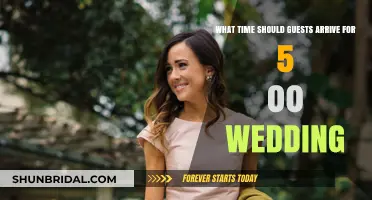 Perfect Timing: When Should Guests Arrive for a 5:00 PM Wedding?