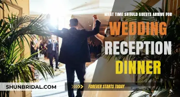Arriving on Time: Wedding Reception Dinner Etiquette