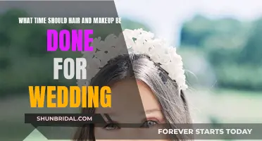 Hair and Makeup Timings for Your Wedding Day