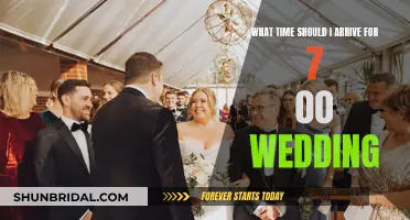 Arriving for a 7:00 Wedding: What Time is Appropriate?