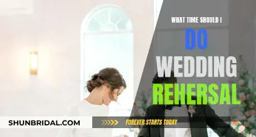 The Perfect Timing for Wedding Rehearsals