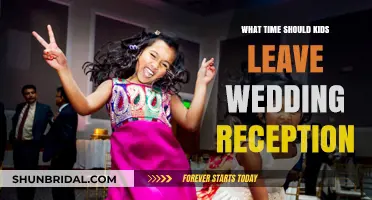 Kids' Wedding Reception Exit: What Time is Best?