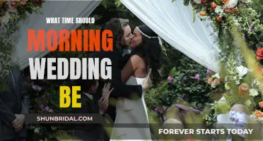Morning Wedding Timing: What's the Ideal Hour?