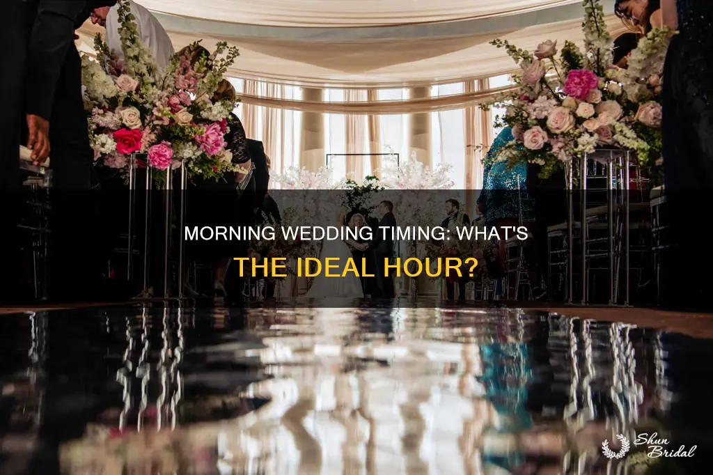 what time should morning wedding be