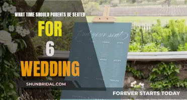 Parents' Presence: Timely Seating for a Wedding Ceremony