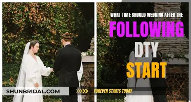 Morning After a Wedding: What Time to Start?