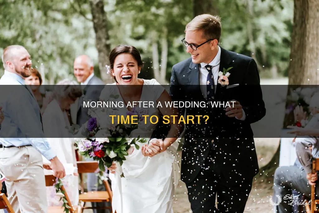 what time should wedding after the following dty start