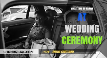 Perfect Timing: When to Arrive at a Wedding Ceremony