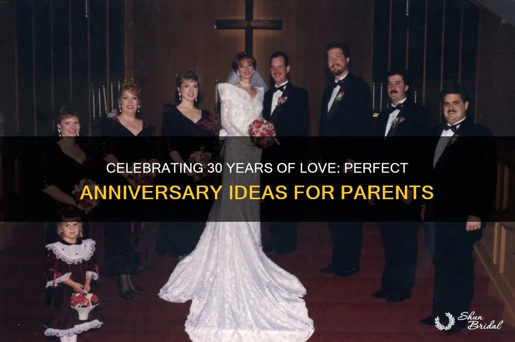 what time to do for parents 30th wedding anniversary