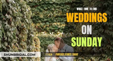 Sunday Wedding End Times: When to Call it a Night