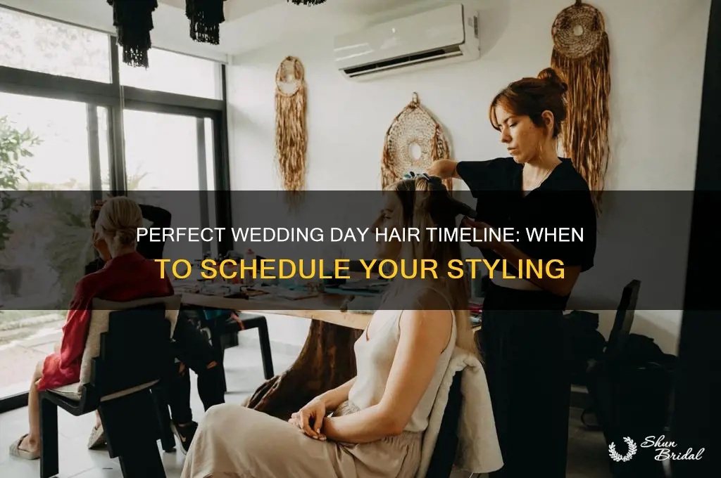 what time to get hair done on wedding day
