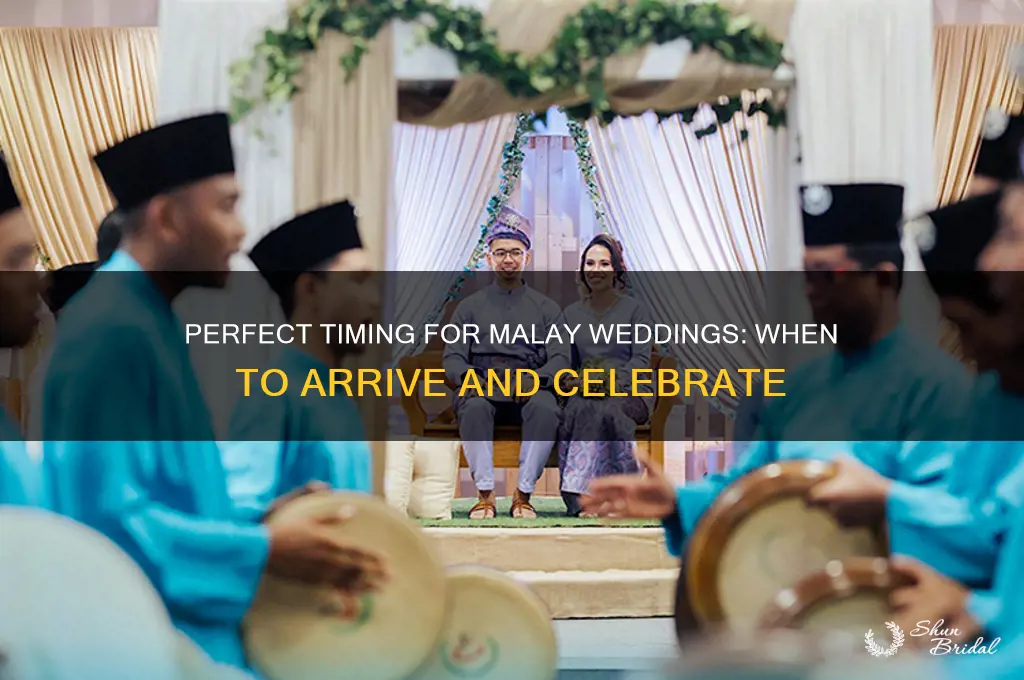 what time to go for malay wedding