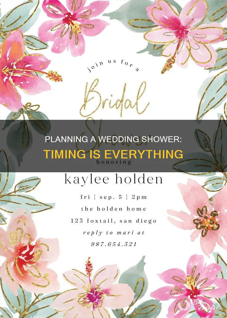 what time to have a wedding shower