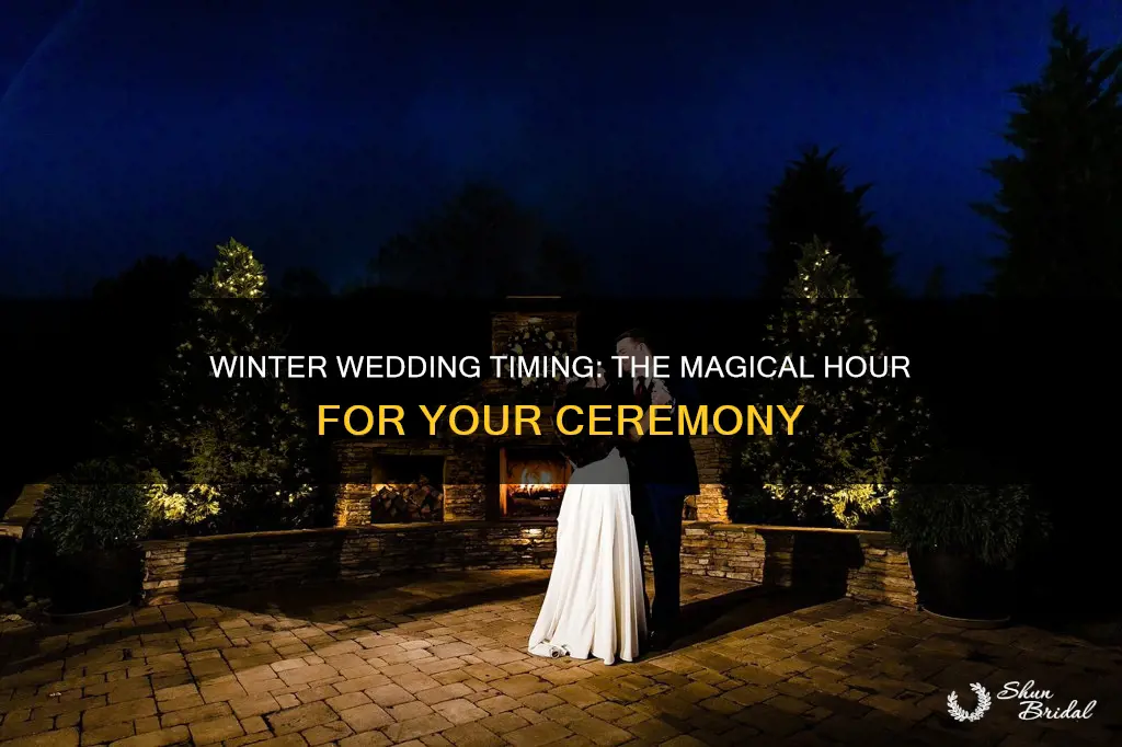 what time to have a winter wedding