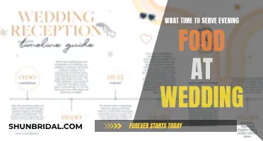 Evening Wedding Food: Timing and Serving Suggestions