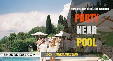 Perfect Poolside Wedding Party Timing: When Do Couples Usually Celebrate?