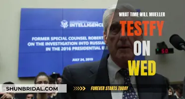 Mueller's Testimony: What Time to Tune In?