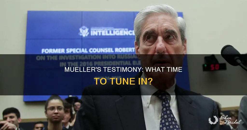 what time will mueller testfy on wed