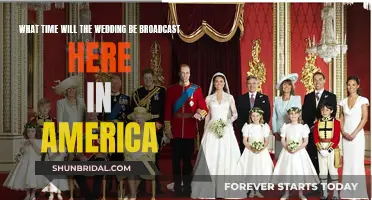 Royal Wedding: American Viewing Times