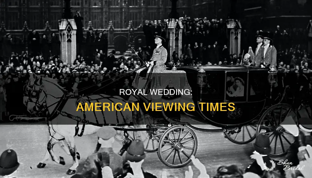 what time will the wedding be broadcast here in america