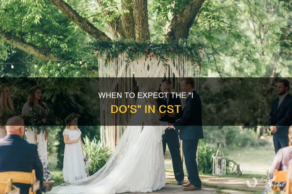 what time will the wedding begin for cst